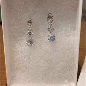 Daniela Swaebe Dazzling Trio Earrings-Silver